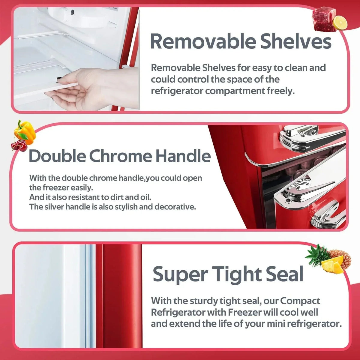 Compact Refrigerator With Freezer - F6893