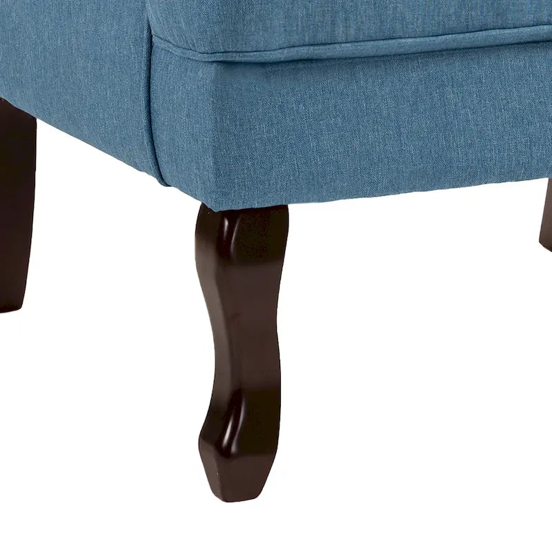 Traditional Wingback Upholstered Accent Chairs, Set of 2, 31 W x 31.8 D x 42.9 H