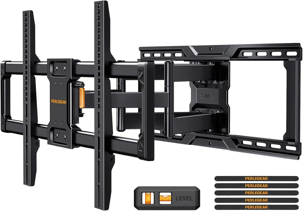 Full Motion TV Wall Mount for 42-90 in TVs - Adjustable Swivel and Tilt Bracket