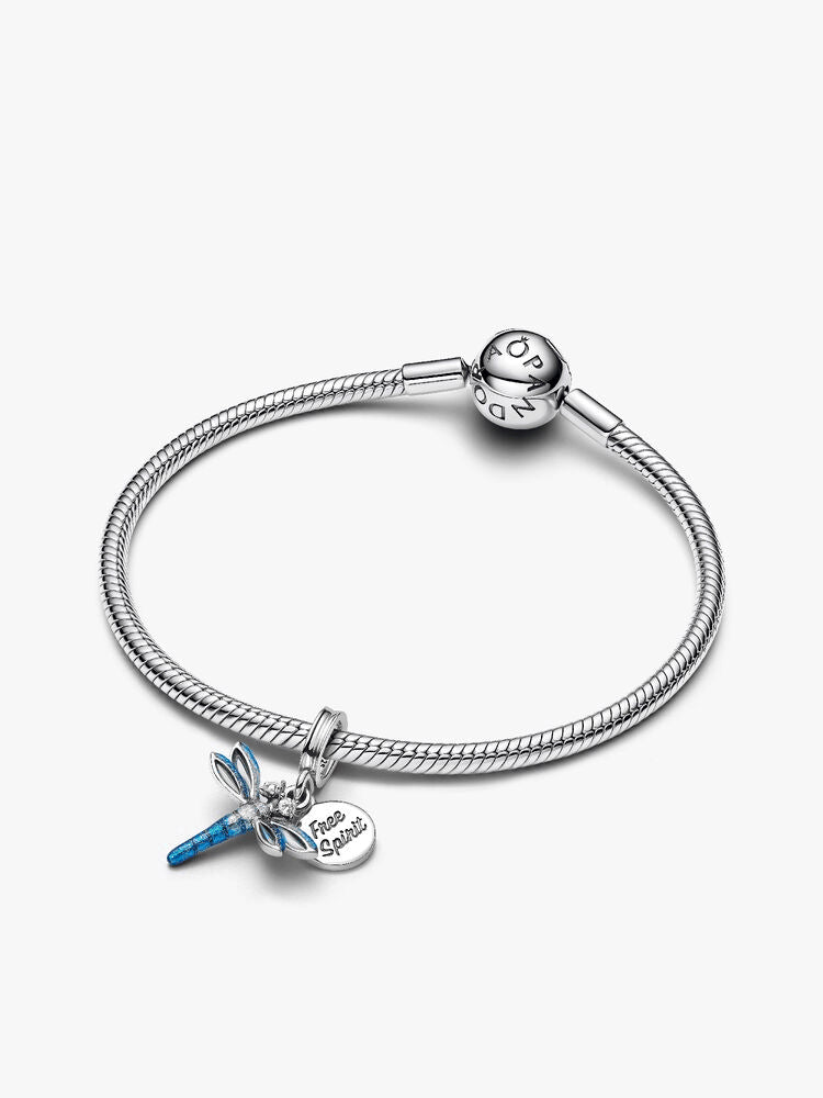 Dragonfly Dangle Charm Bracelet Set