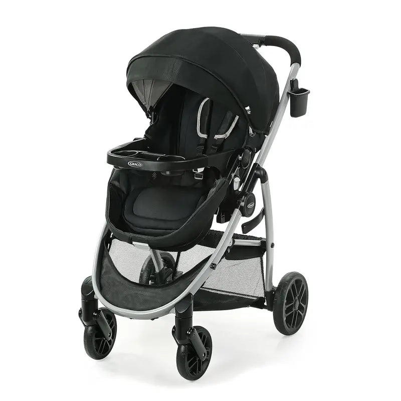 Graco Modes Pramette 3-in-1 Travel System With SnugRide 35 Lite DLX Infant Car Seat, Ellington