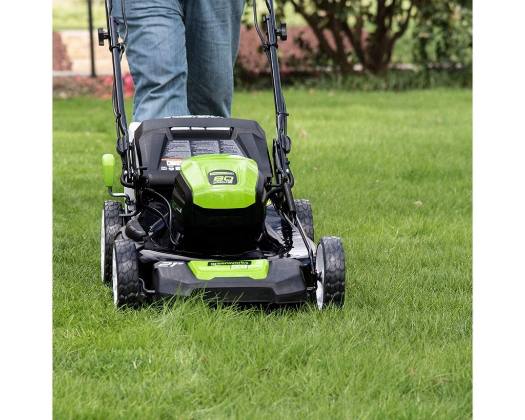 80V Cordless 21-Inch Self-Propelled Brushless Lawn Mower