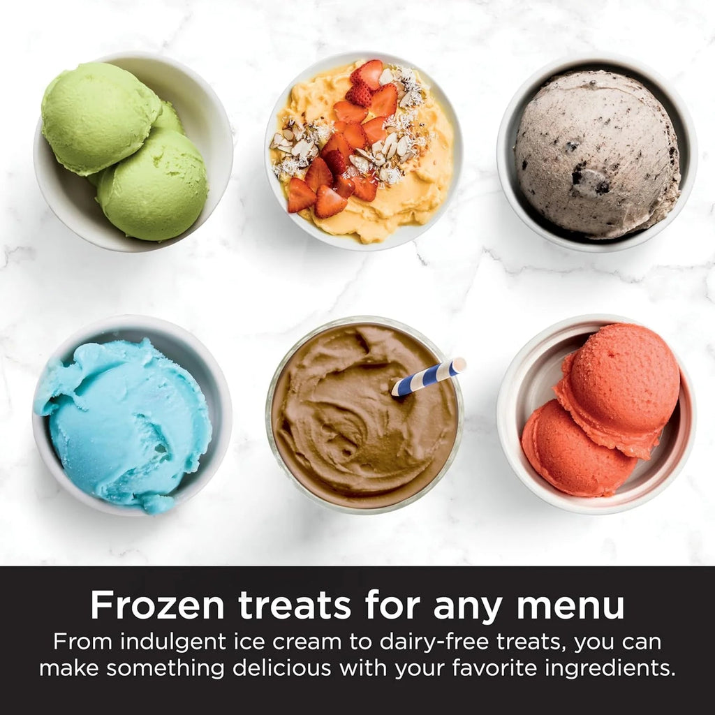 7-in-1 Ice Cream Maker With 2 Pint Containers And Lids - Silver