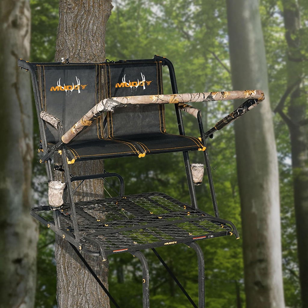 2-Person Ladder Tree Stand, 20ft, 500lb Capacity
