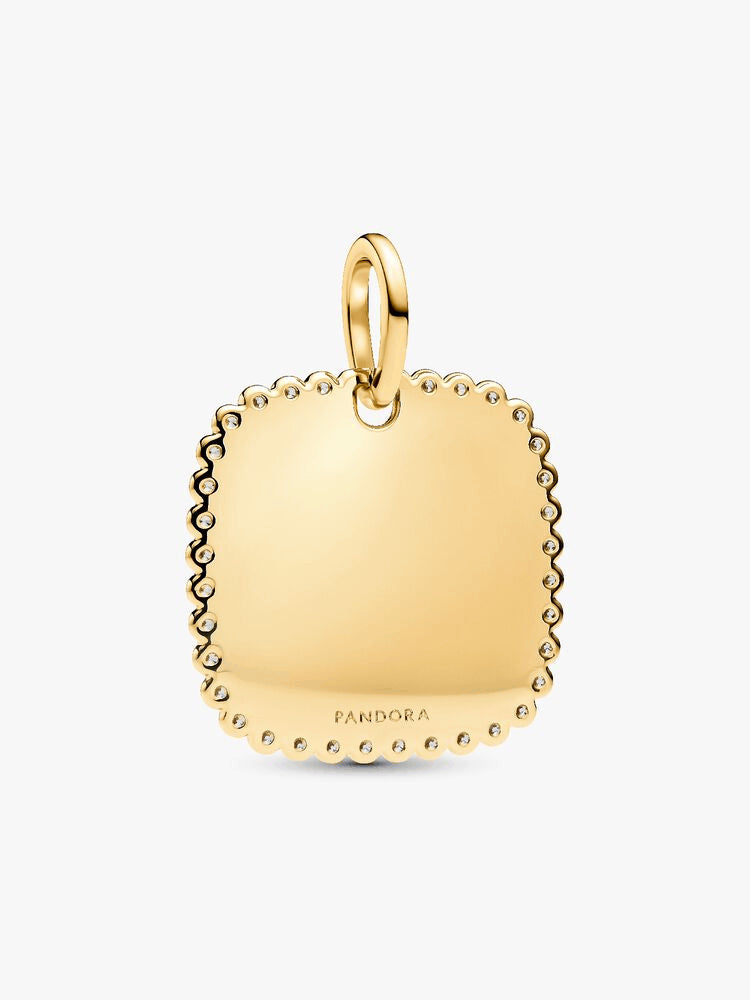 Engravable Square Tag Pendant
