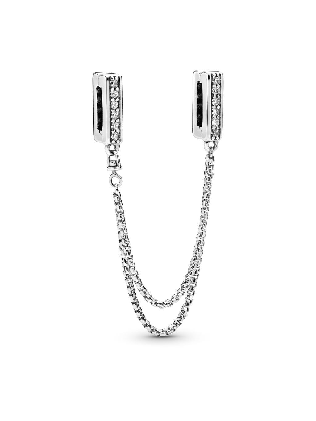 Pandora Reflexions™ Sparkling Safety Chain Clip Charm