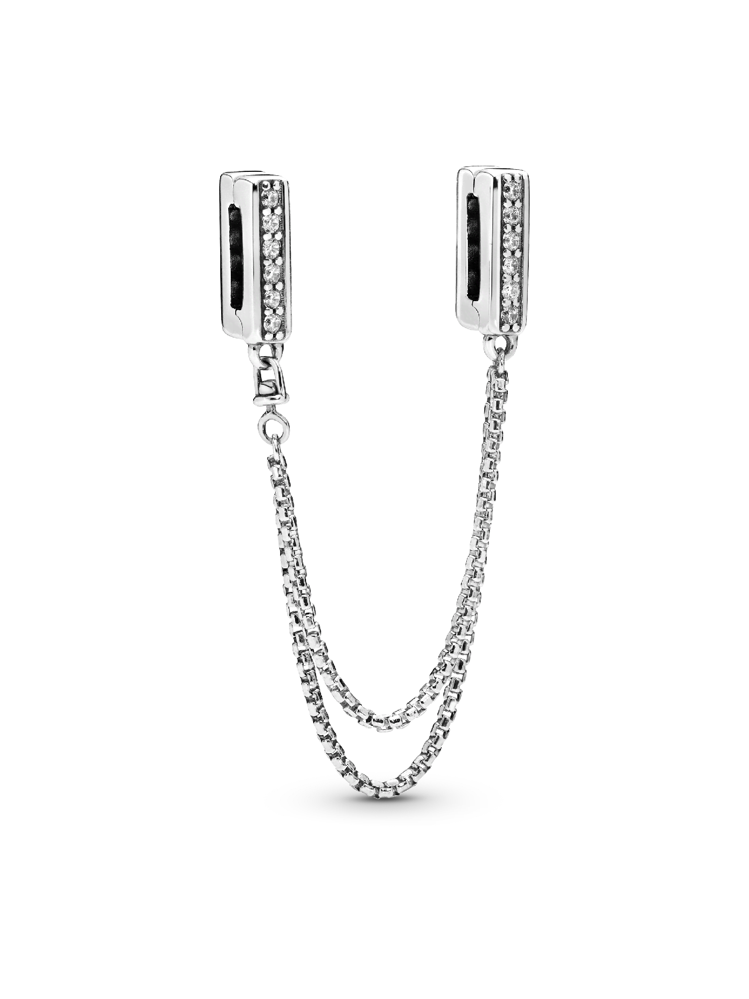 Pandora Reflexions™ Sparkling Safety Chain Clip Charm