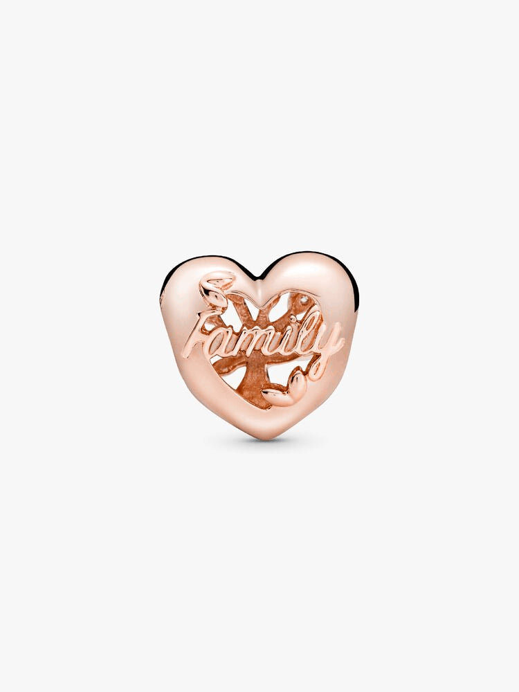 Openwork Family Tree Heart Charm