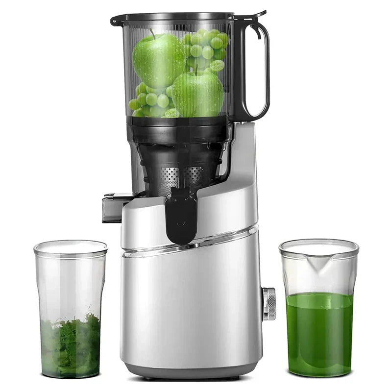 5.3-Inch Self-Feeding Masticating Juicer, 1.8 Liters, Silver - SJ-036