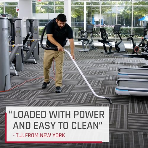 Commercial Shoulder Vac Pro Backpack Bagged Vacuum Cleaner With HEPA Media Filter, Black - C2401