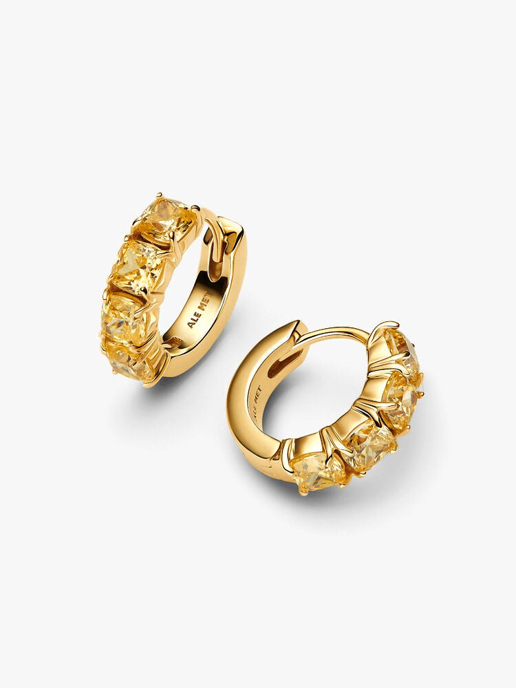 Sparkling Yellow Bracelet and Earring Set