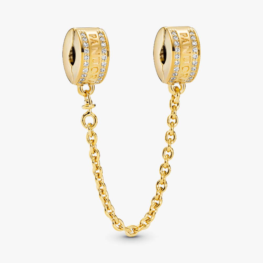 Pandora Logo Safety Chain Charm