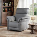 GarveeHome Faux Leather Power Recliner Glider Chair, Gray