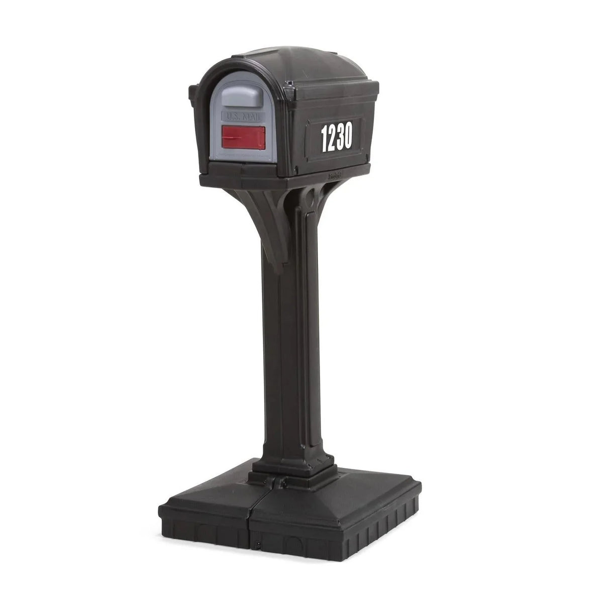 Simplay3 Dig Free Easy Up Classic Black Plastic Mailbox, 21.00 x 21.00 x 50.00 Inches - 42002R-04