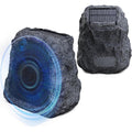 BlitzRock Outdoor Rock Speakers Wireless 80W Solar-Powered IPX7 Waterproof 2 Pack