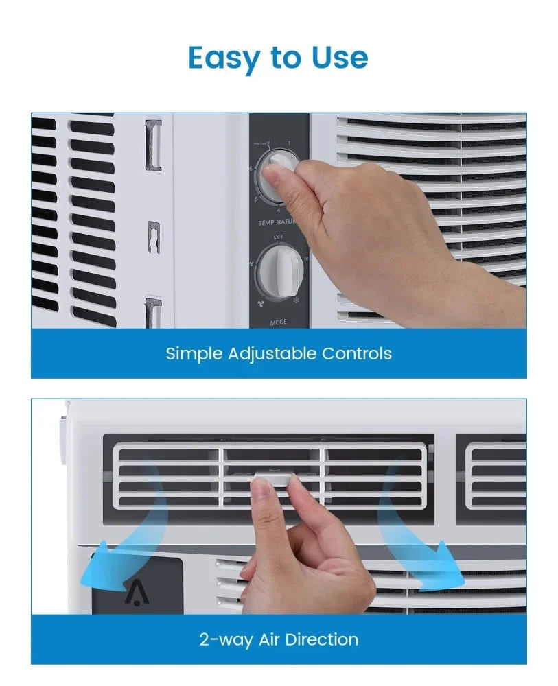 Garvee 5000 BTU Window Air Conditioner, White
