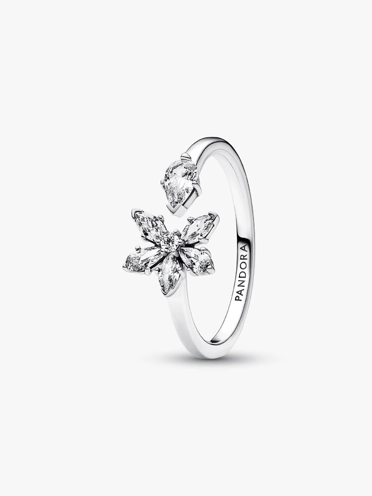 Sparkling Herbarium Cluster Open Ring