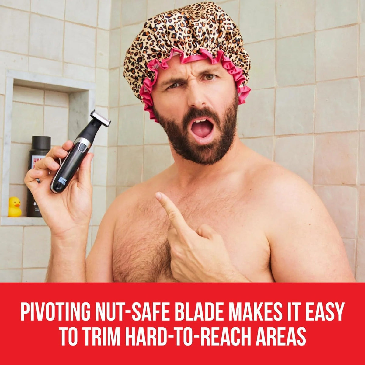Men's Rechargeable Waterproof Cordless Body Hair Trimmer