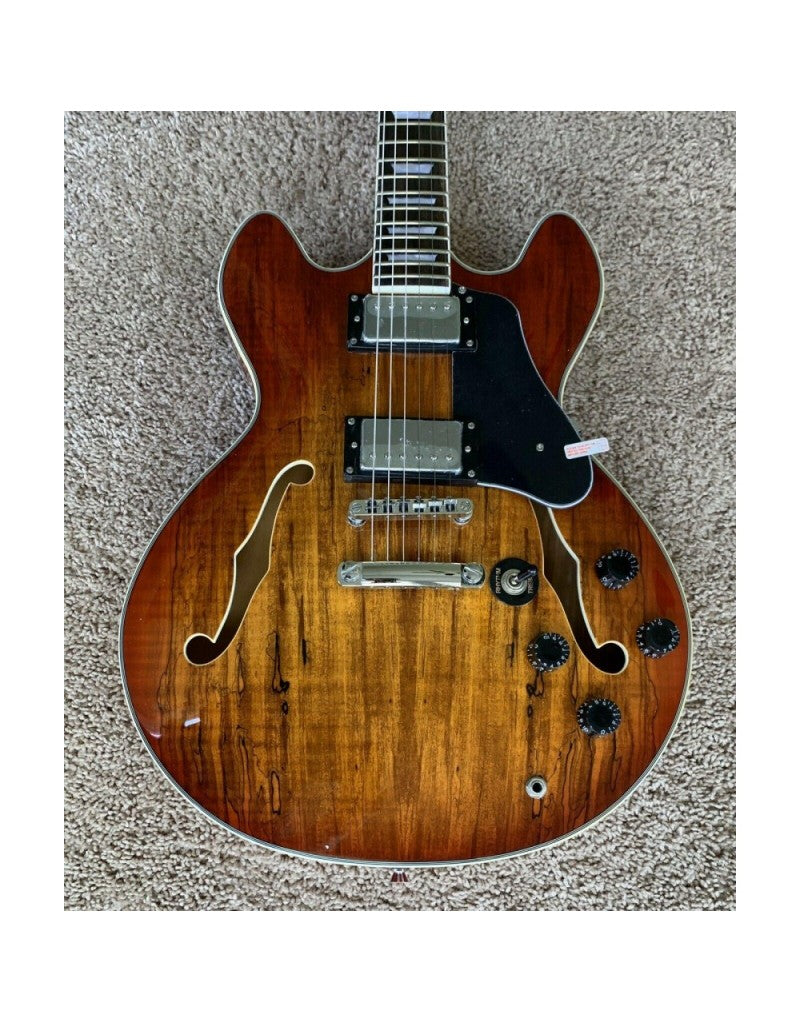 firefly-ff338-semi-hollow-electric-guitar-spalted-maple-finish-6-string-new-2737