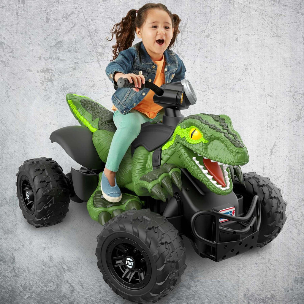 fisher-price-power-wheels-jurassic-world-dino-racer-ride-on-atv-6-mph-green-dinosaur-toy-8597
