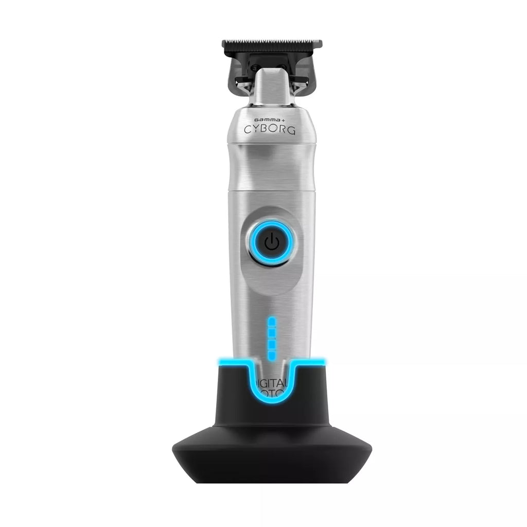 gamma-cyborg-professional-metal-hair-trimmer-digital-brushless-motor-stainless-steel-blades-lithium-ion-battery-ergonomic-design-2451