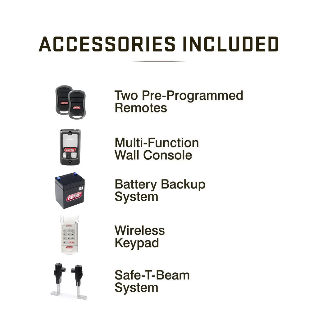 genie-chain-drive-750-garage-door-opener-34-hpc-battery-backup-quiet-operation-easy-install-includes-remotes-keypad-8818