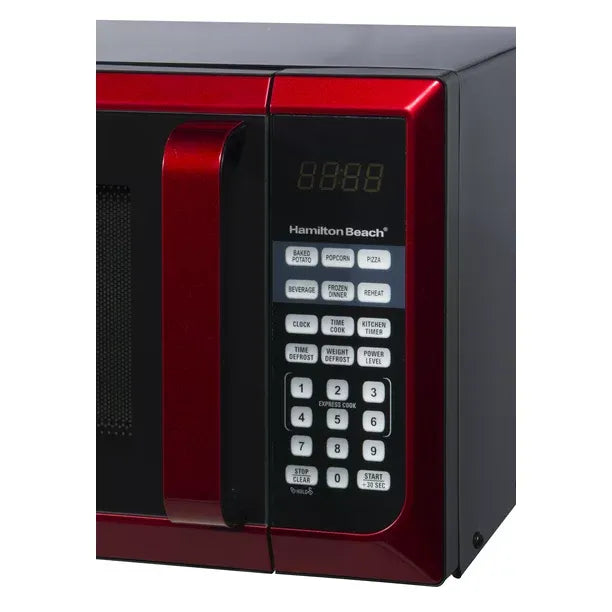 hamilton-beach-red-stainless-steel-microwave-oven-09-cu-ft-900w-led-display-5628