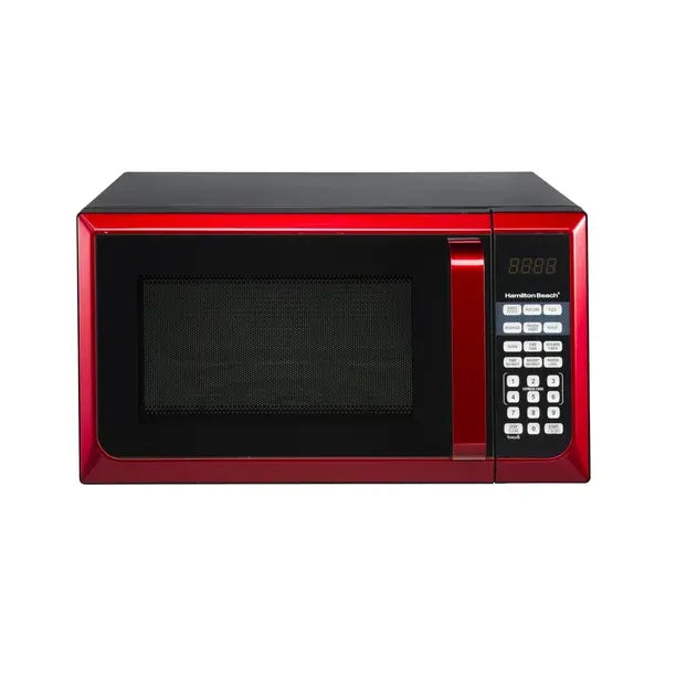 hamilton-beach-red-stainless-steel-microwave-oven-09-cu-ft-900w-led-display-5628