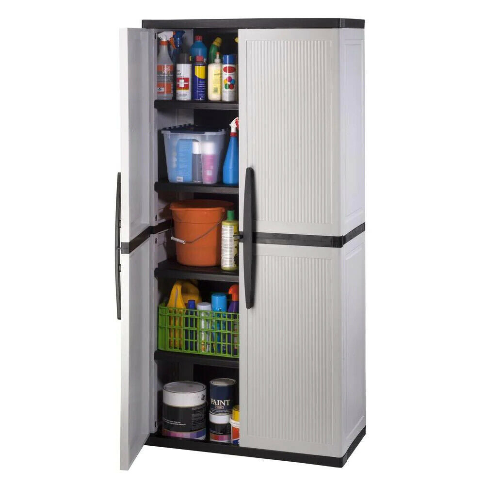 hdx-gray-plastic-freestanding-garage-cabinet-with-adjustable-shelves-lockable-doors-35w-x-71h-x-18d-5861