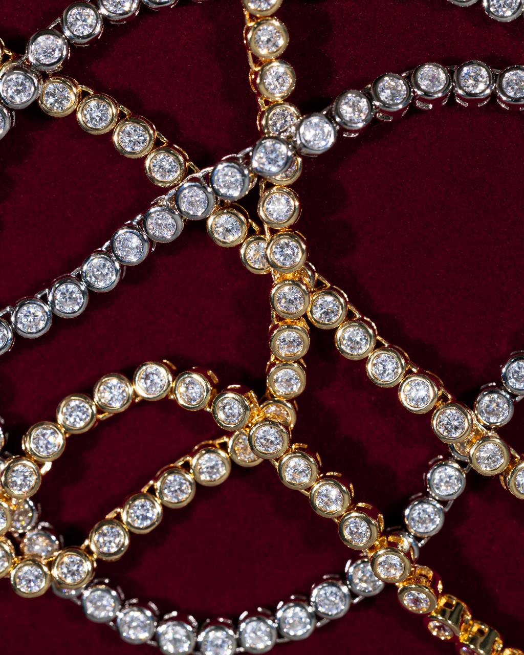 Helene Bezel CZ Tennis Necklace - view 6