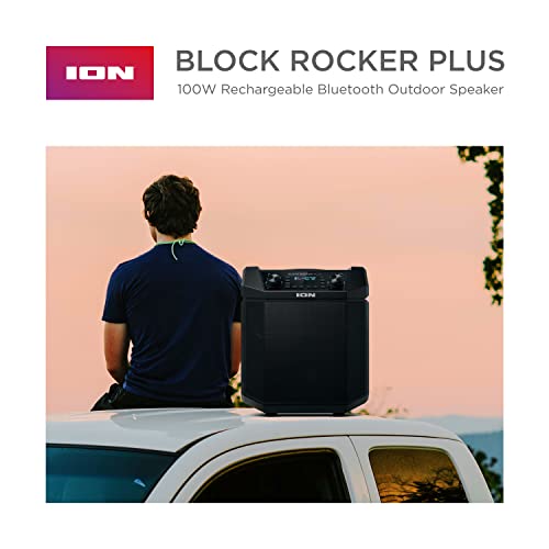 ion-block-rocker-plus-portable-bluetooth-speaker-100w-black-with-microphone-amfm-radio-telescopic-handle-usb-charging-7981