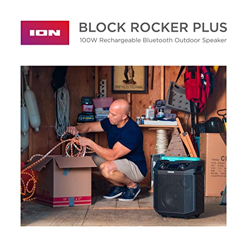 ion-block-rocker-plus-portable-bluetooth-speaker-100w-black-with-microphone-amfm-radio-telescopic-handle-usb-charging-7981