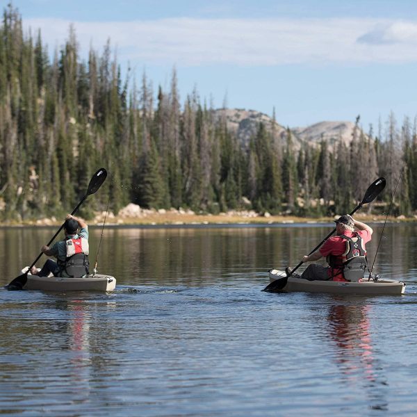 lifetime-tamarack-angler-100-fishing-kayak-10ft-2-pack-with-paddlesuv-protected-hdpe-adjustable-seat-rod-holders-tan-2040