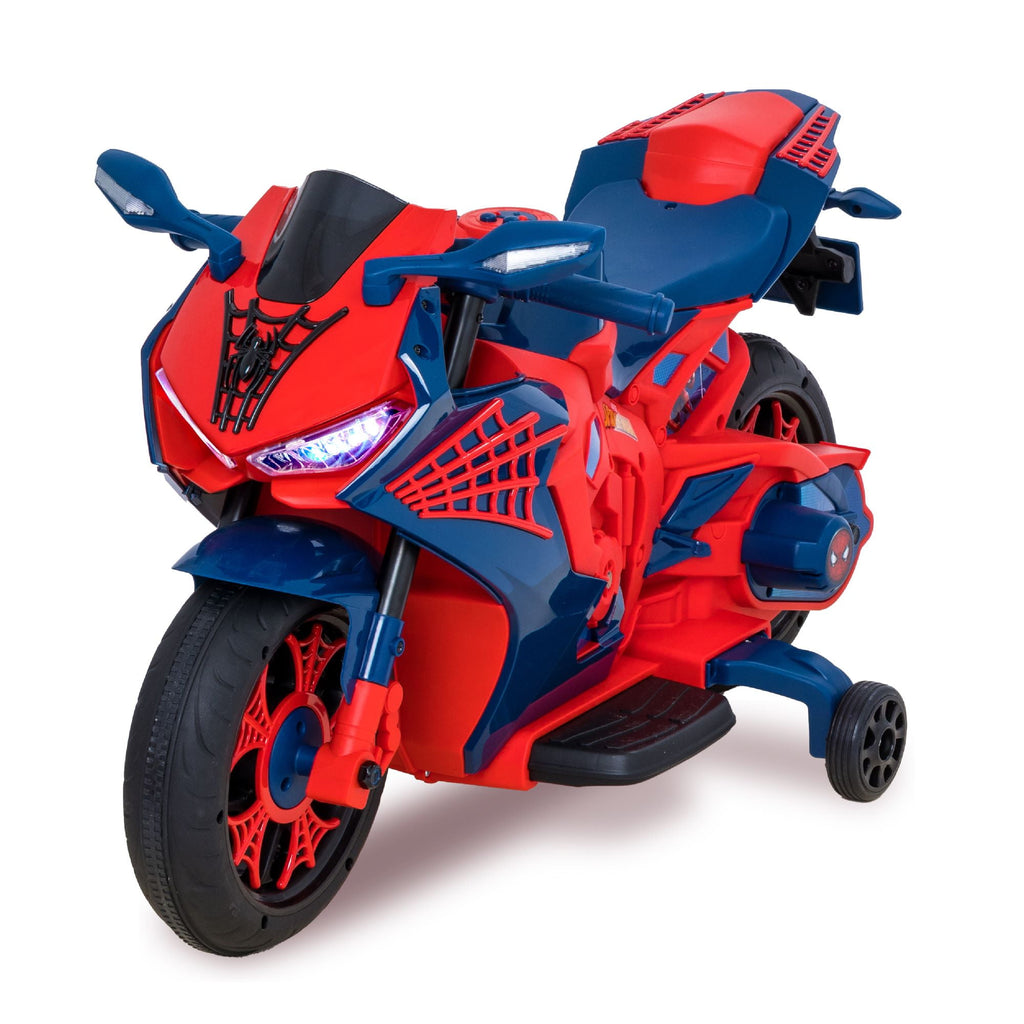 marvel-spiderman-6v-kids-motorcycle-ride-on-toy-rechargeable-ages-3-up-to-65-lbs-interactive-lights-sounds-8735