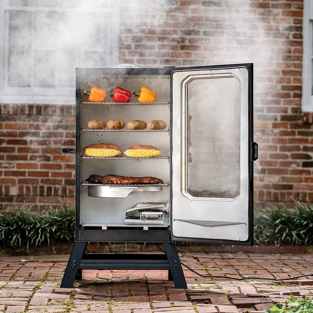 masterbuilt-40-digital-electric-smoker-with-window-legs-4-racks-black-5533
