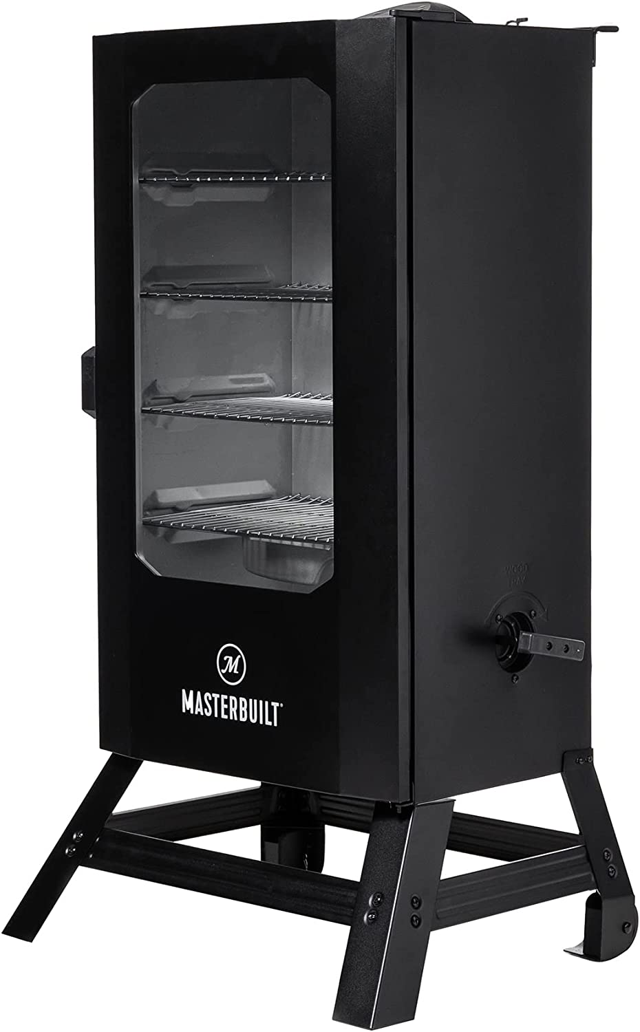 masterbuilt-40-digital-electric-smoker-with-window-legs-4-racks-black-5533