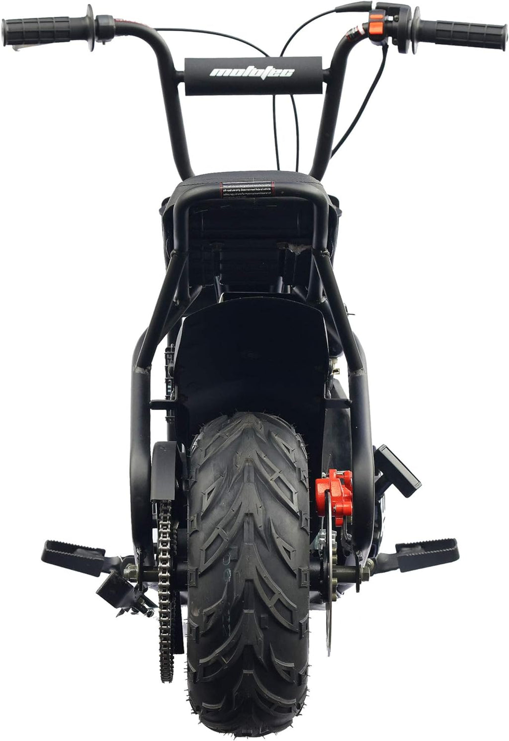 mototec-105cc-35hp-mini-bike-black-alloy-steel-23mph-speed-indoor-use-distance-monitor-185lbs-capacity-4997
