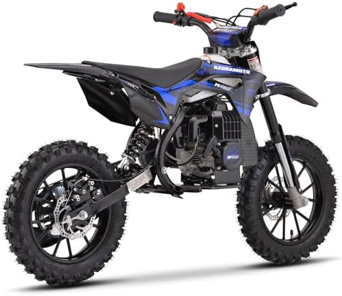 mototec-thunder-50cc-2-stroke-kids-dirt-bike-bluechromoly-frame-25-mph-disc-brakes-ages-13-2958
