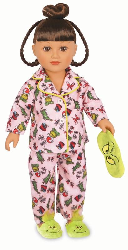 my-life-as-18-poseable-dollgrinch-sleepover-brunette-hair-pajama-set-brown-eyes-8313
