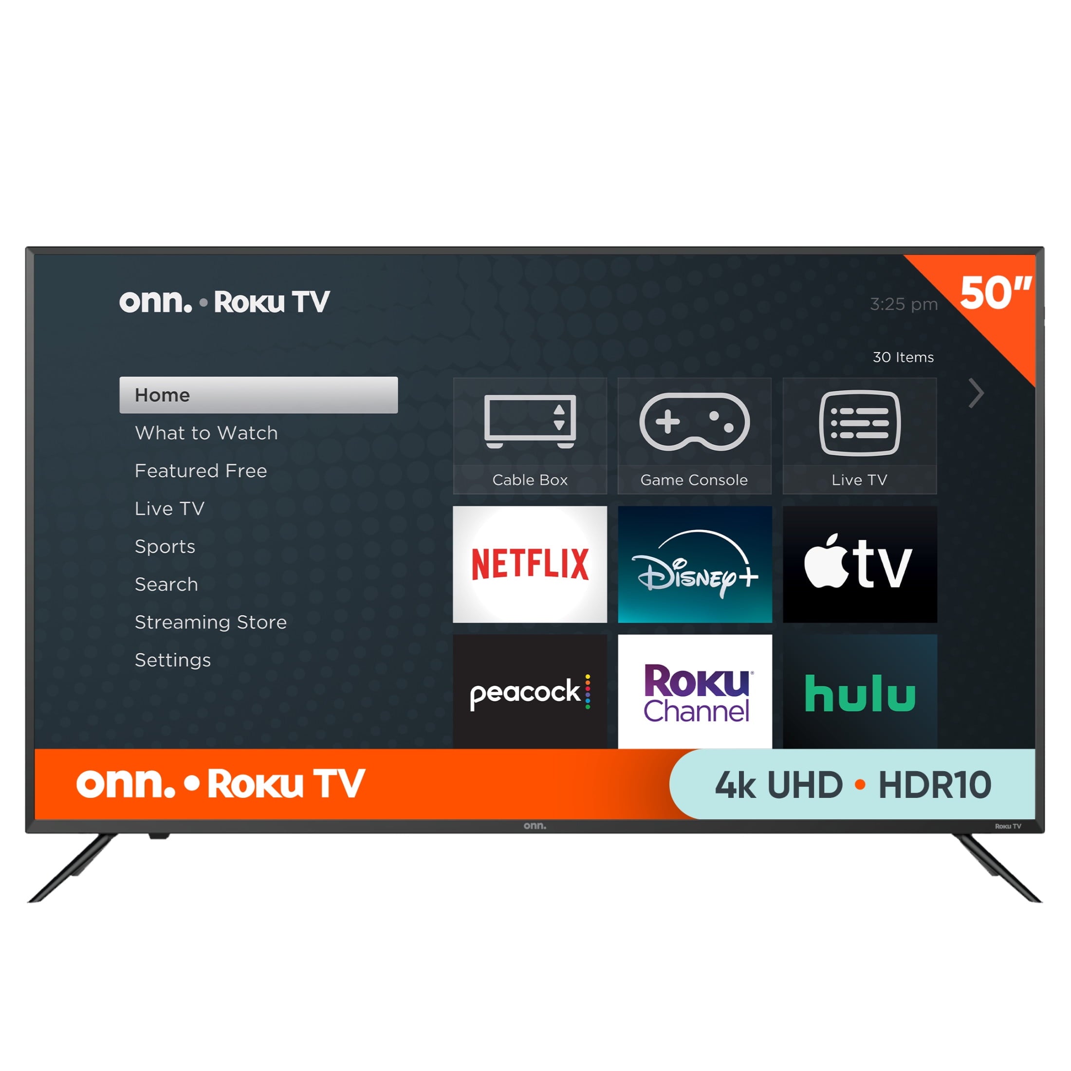 onn-50-4k-uhd-led-roku-smart-tv-hdr-voice-control-60hz-vesa-compatible-3-hdmi-ports-9063
