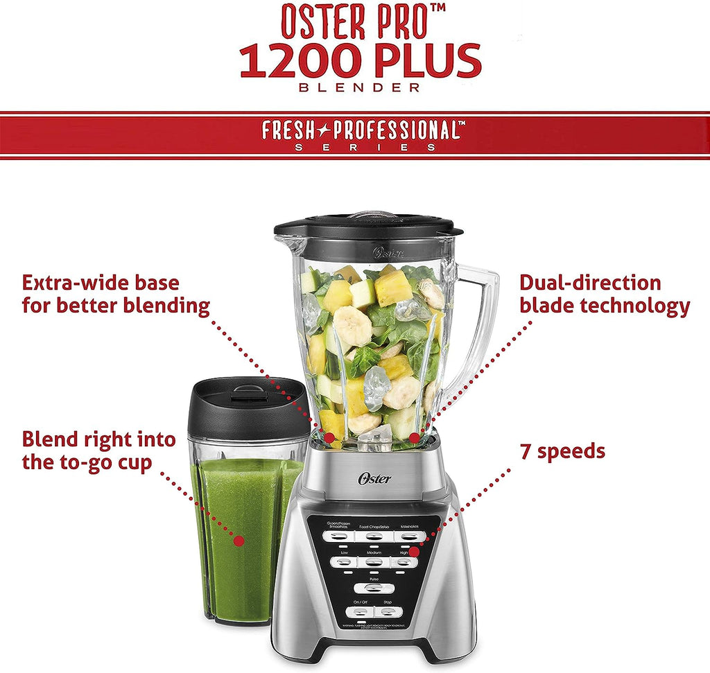 oster-pro-1200-blender-with-glass-jar-24oz-smoothie-cup-brushed-nickel-7-speeds-dual-direction-blades-1200w-power-9856