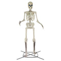 Home Accents 12 ft Giant Halloween Skeleton with LifeEyes, 95 lbs - Decoration