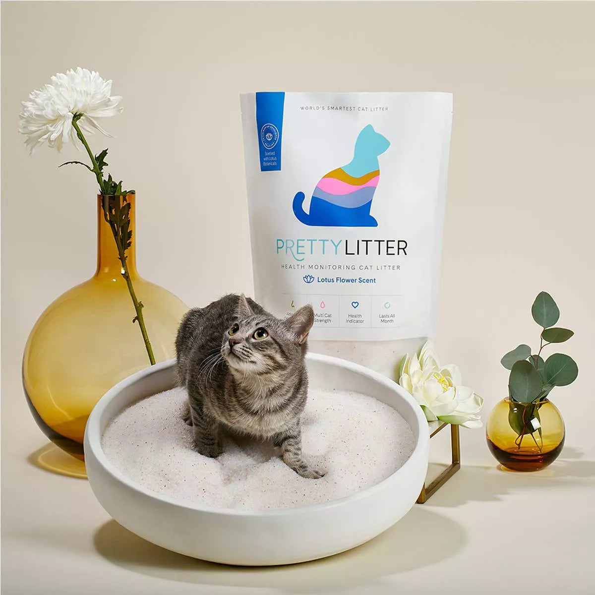 prettylitter-lotus-flower-scented-cat-litter-8lbsadvanced-odor-control-ultra-lightweight-99-dust-free-4947