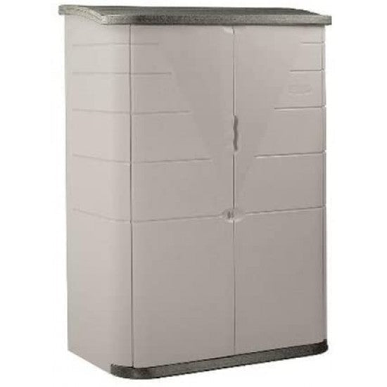 rubbermaid-outdoor-resin-storage-shed-weather-resistant-olivesandstone-52-cu-ft-vertical-design-7561