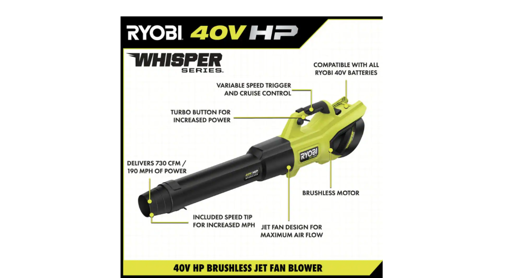 ryobi-40v-hp-brushless-cordless-leaf-blower-730-cfm-190-mph-includes-2x-40-ah-batteries-charger-57-db-quiet-7405