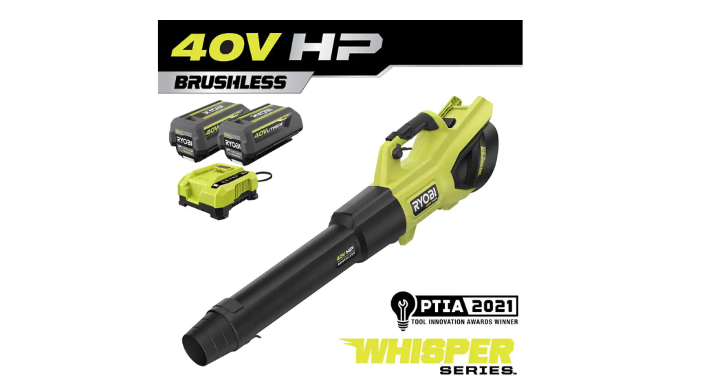 ryobi-40v-hp-brushless-cordless-leaf-blower-730-cfm-190-mph-includes-2x-40-ah-batteries-charger-57-db-quiet-7405