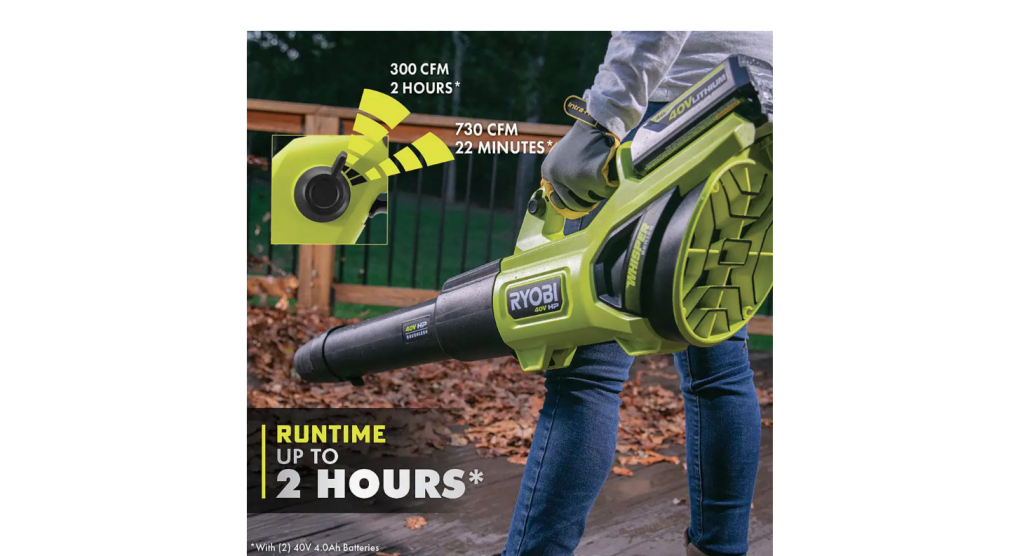 ryobi-40v-hp-brushless-cordless-leaf-blower-730-cfm-190-mph-includes-2x-40-ah-batteries-charger-57-db-quiet-7405