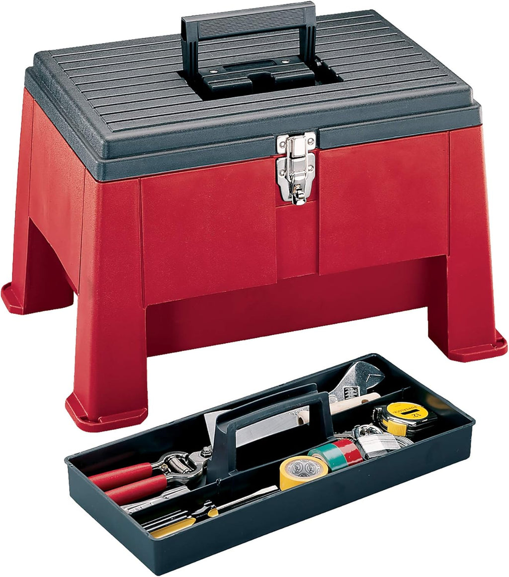 step-n-store-20-heavy-duty-step-stool-with-tool-box-325-lbs-capacity-nickel-plated-latch-lockable-hinge-pins-7660