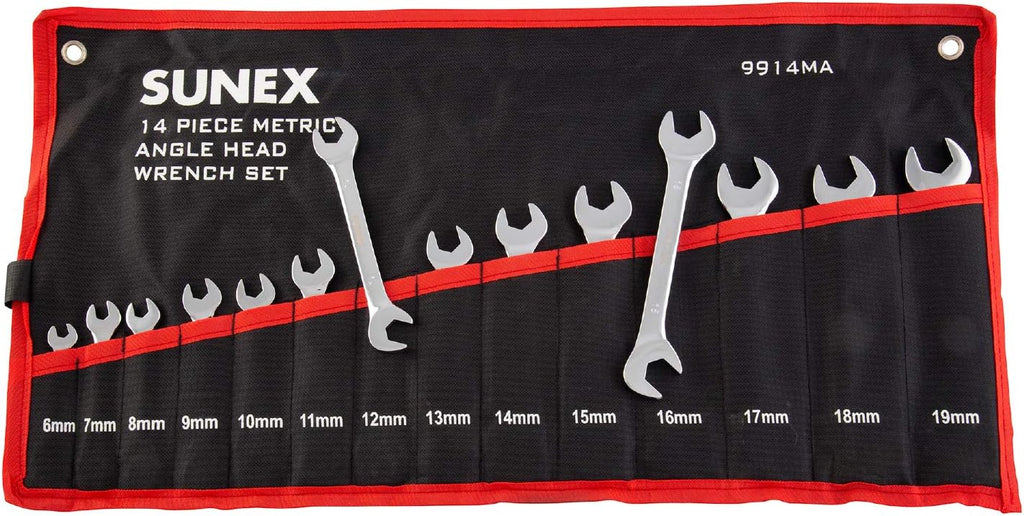 sunex-tools-9914m-metric-angle-wrench-set-14-piece-6mm-19mm-alloy-steel-polished-automotive-repair-6475