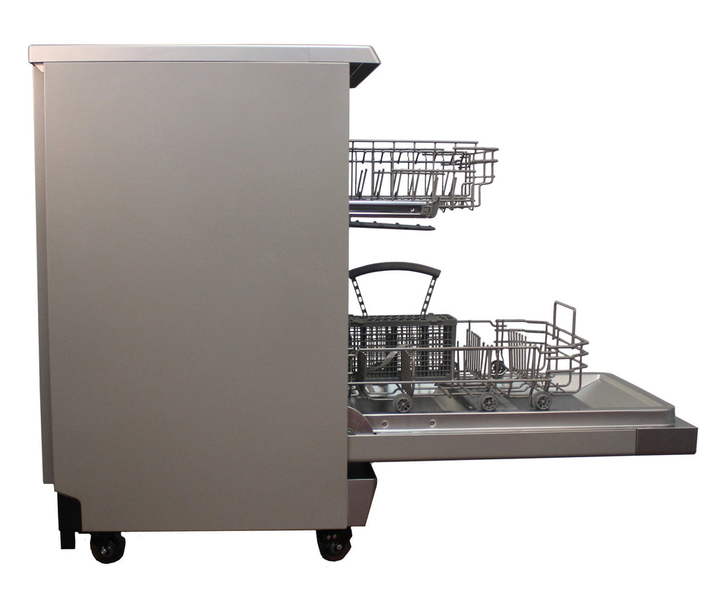 sunpentown-18-portable-dishwasher-stainless-steel-energy-star-8-place-settings-quick-connect-adjustable-rack-8354